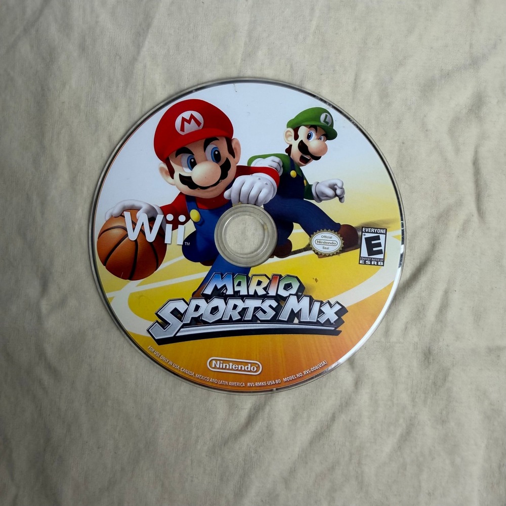 Nintendo Wii Mario Sports Mix Video Game Disc Only Party Game
